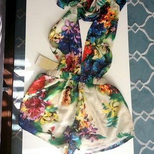 NWT Multi Way Floral Print Jumpsuit Romper