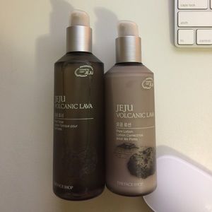 Jeju volcanic lava toner and pore lotion