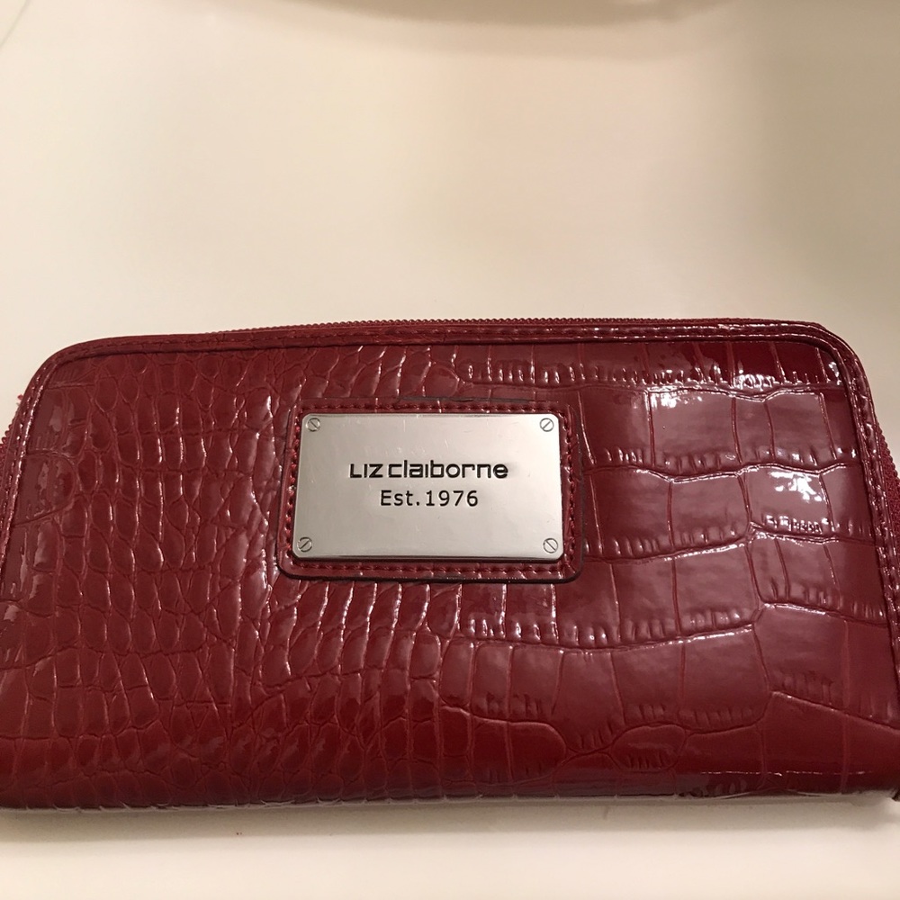 Liz Claiborne red wallet
