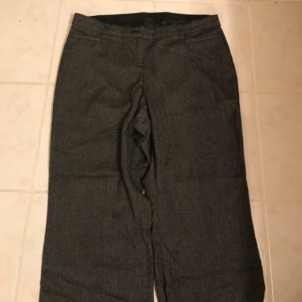 Black and white slacks