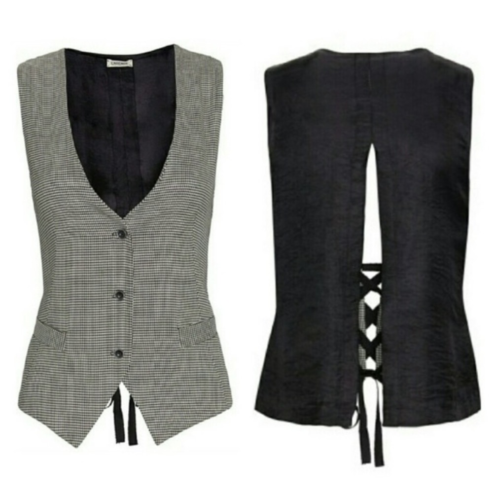 L'agence Exclusively For Intermix Houndstooth Vest - image 1