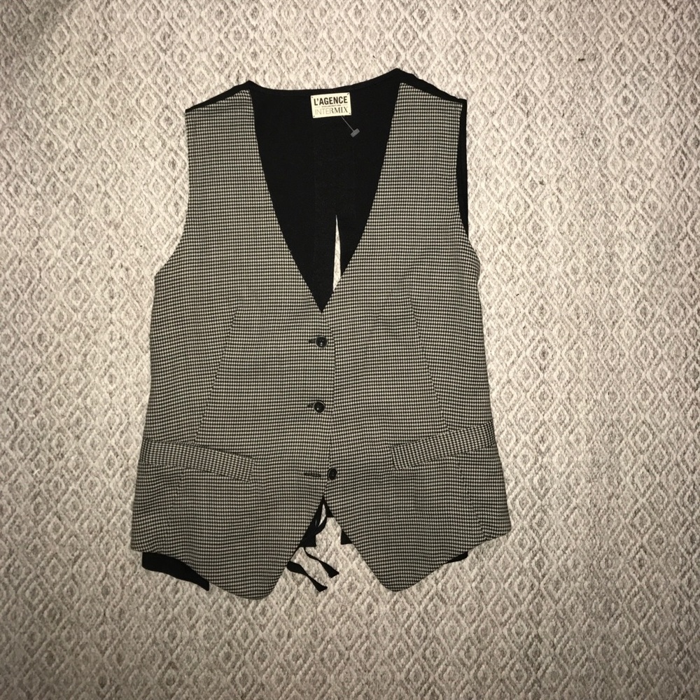 L'agence Exclusively For Intermix Houndstooth Vest - image 3