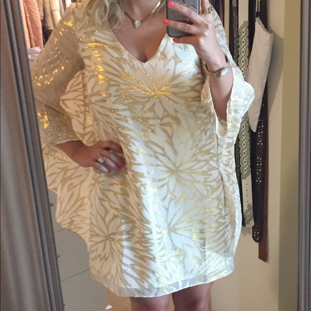 Lilly Pulitzer WHITE Miri Silk Caftan