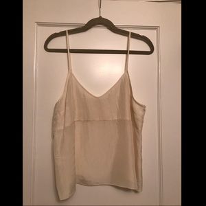 TNA Silk Cream Blouse (Aritzia)