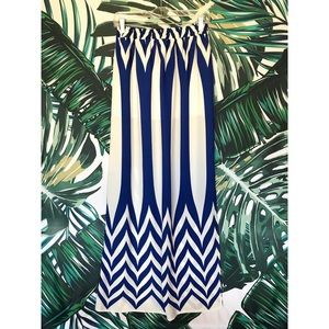 CY Towering Maxi Skirt | BlueWhite