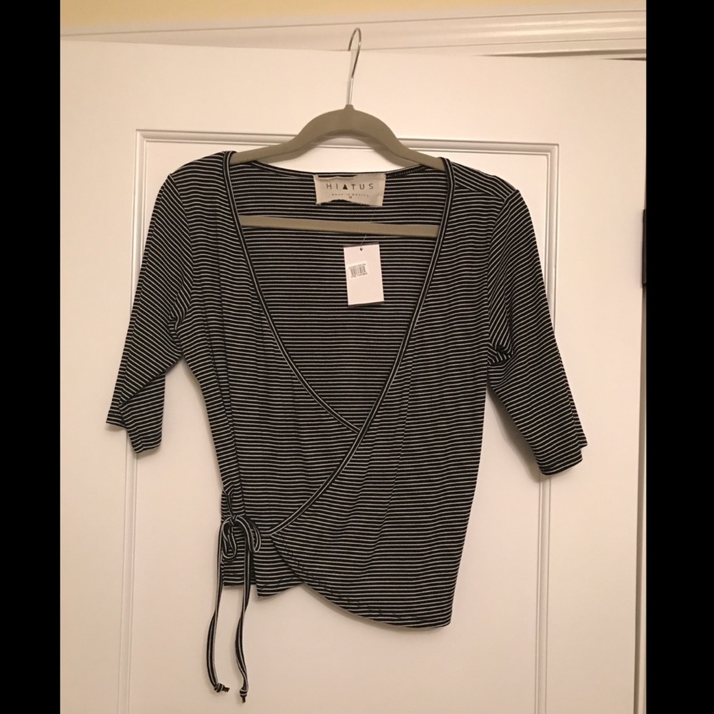 Nordstrom Crop Wrap Top