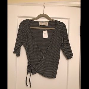 Nordstrom Crop Wrap Top