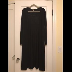 Nordstrom Long Black Cardigan