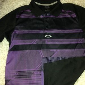 Mens Size L Oakley Hydrolix Golf Polo Shirt
