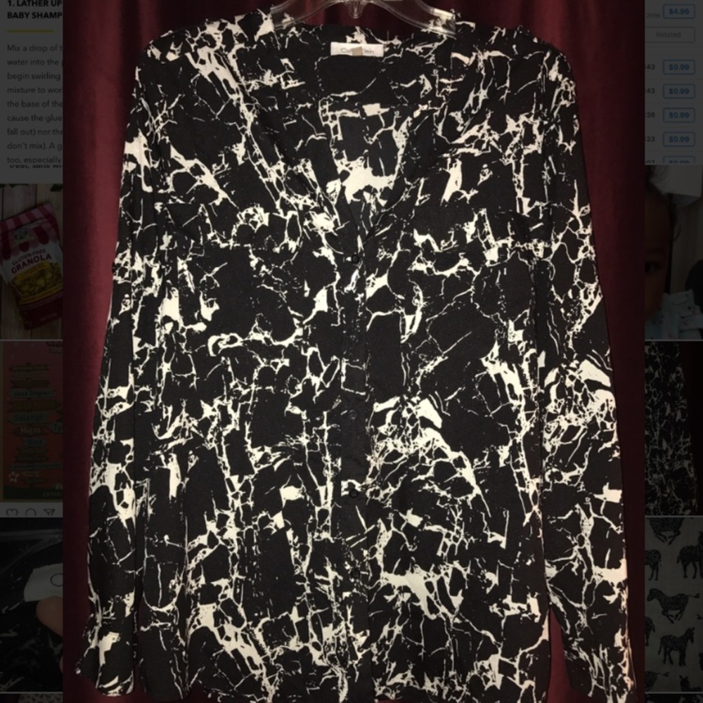 Calvin Klein Long Sleeve Blouse