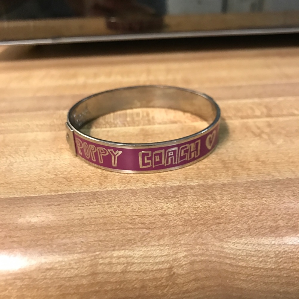 Brand new poppy coach purple bangle