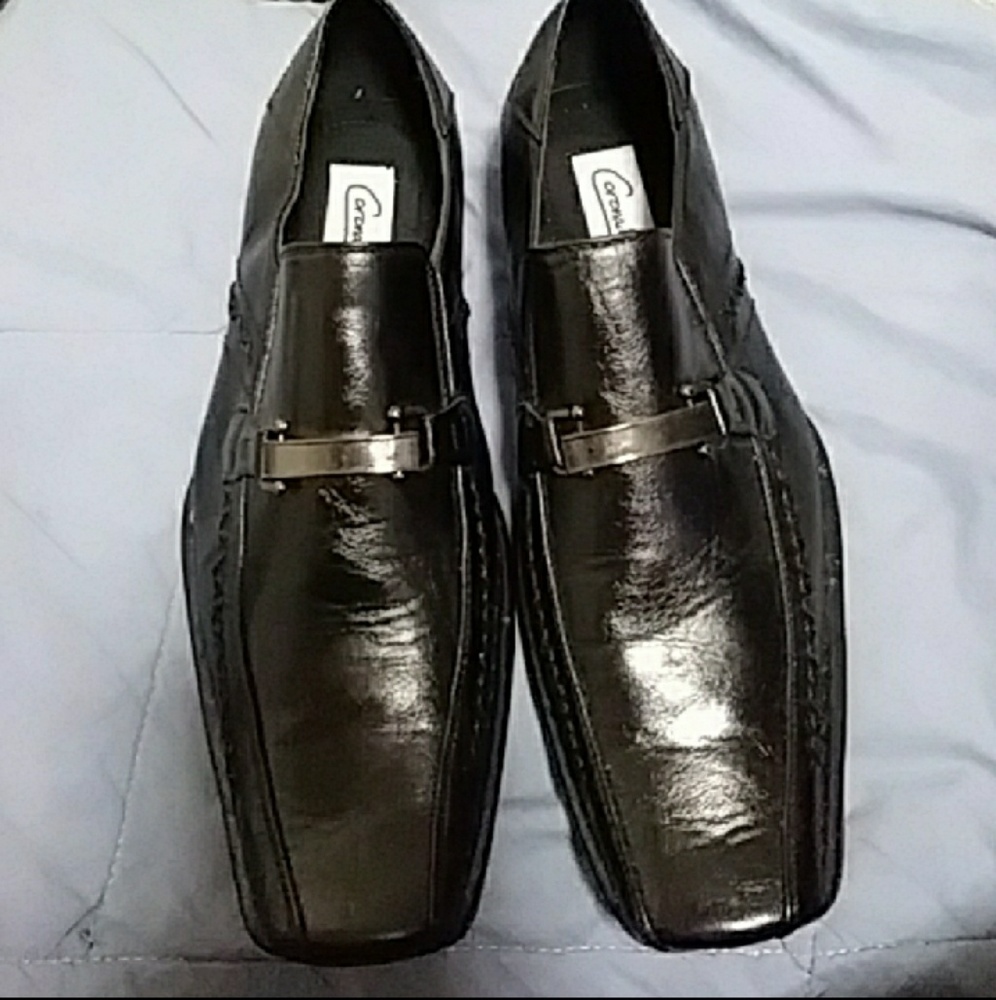Mens Coronado black dress shoes 9.5