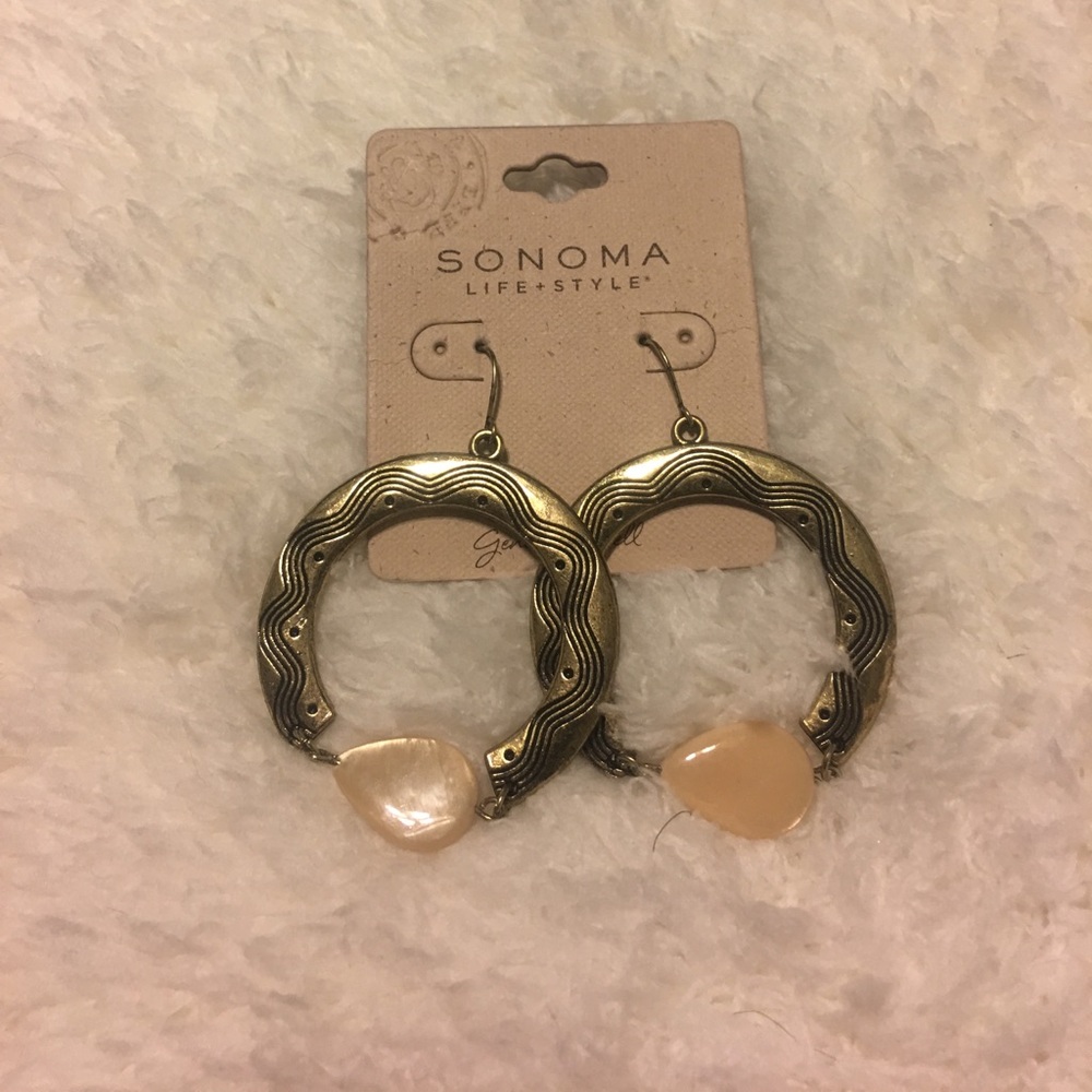 Sonoma genuine shell dangle earrings.