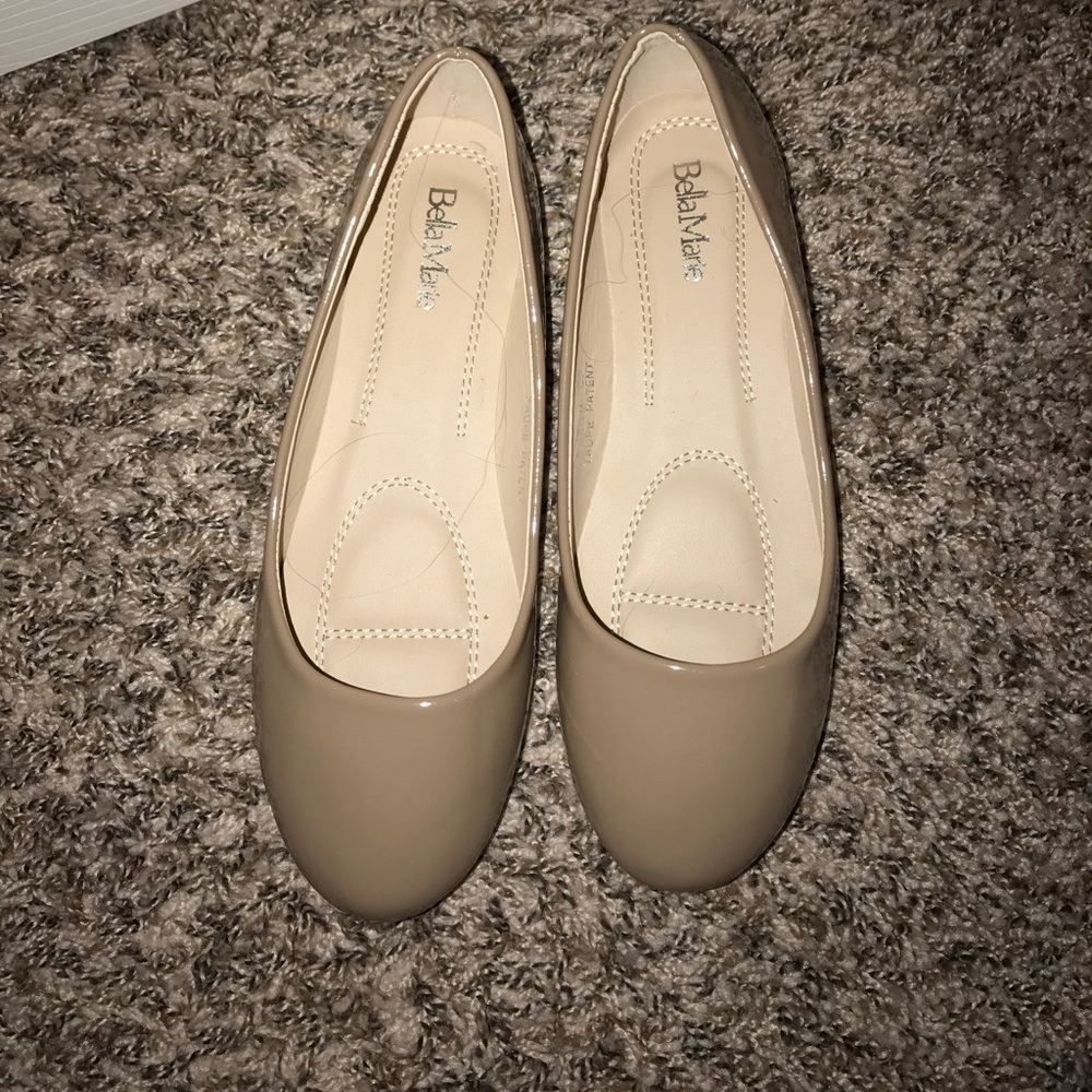Brand new with box taupe flats