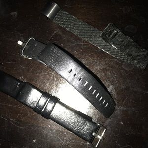Bundle of 3 black fit bit bands