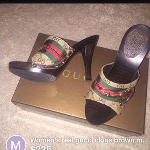 Gucci clogs never worn size 37.5
