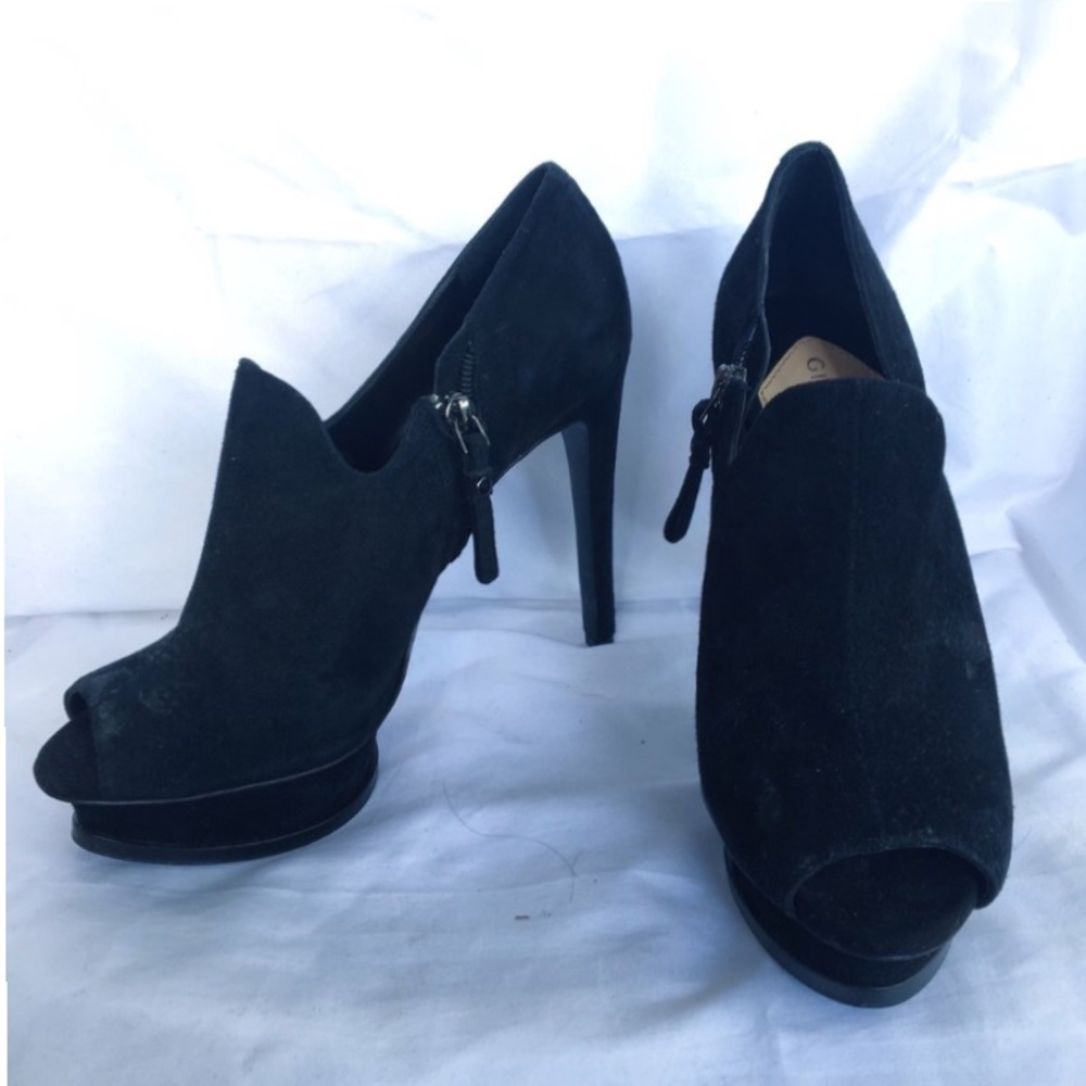 ✨ GIANNI BINI PLATFORM PEEP TOE BOOTIES ✨