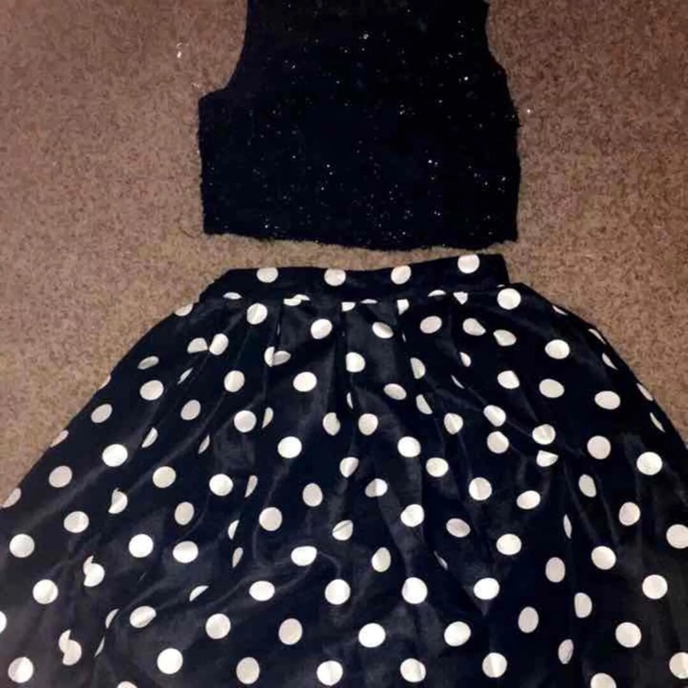 2 piece formal dress