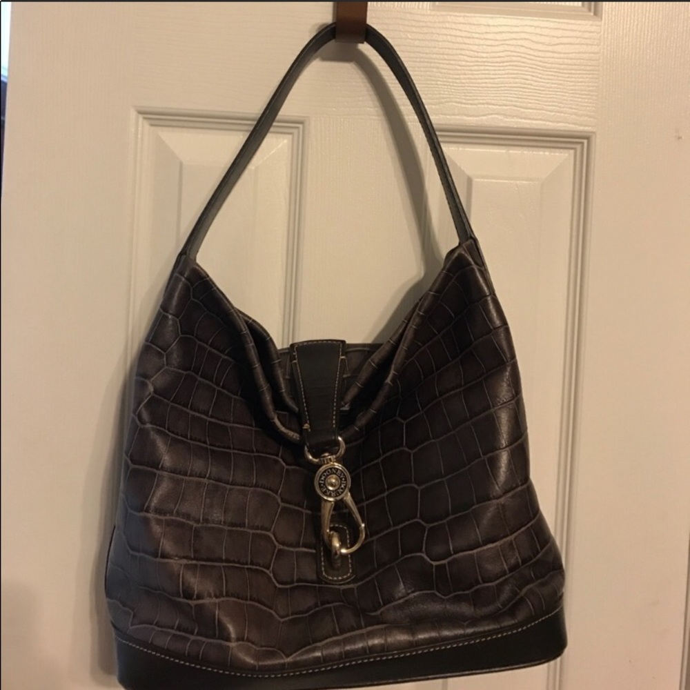 Dooney and Bourne Brown Leather Shoulder Bag