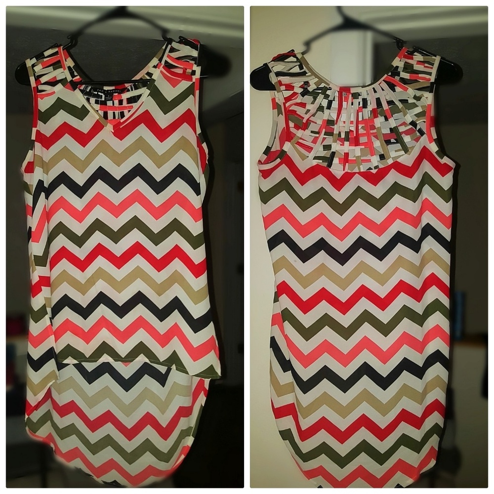 High-low Chevron Tank
