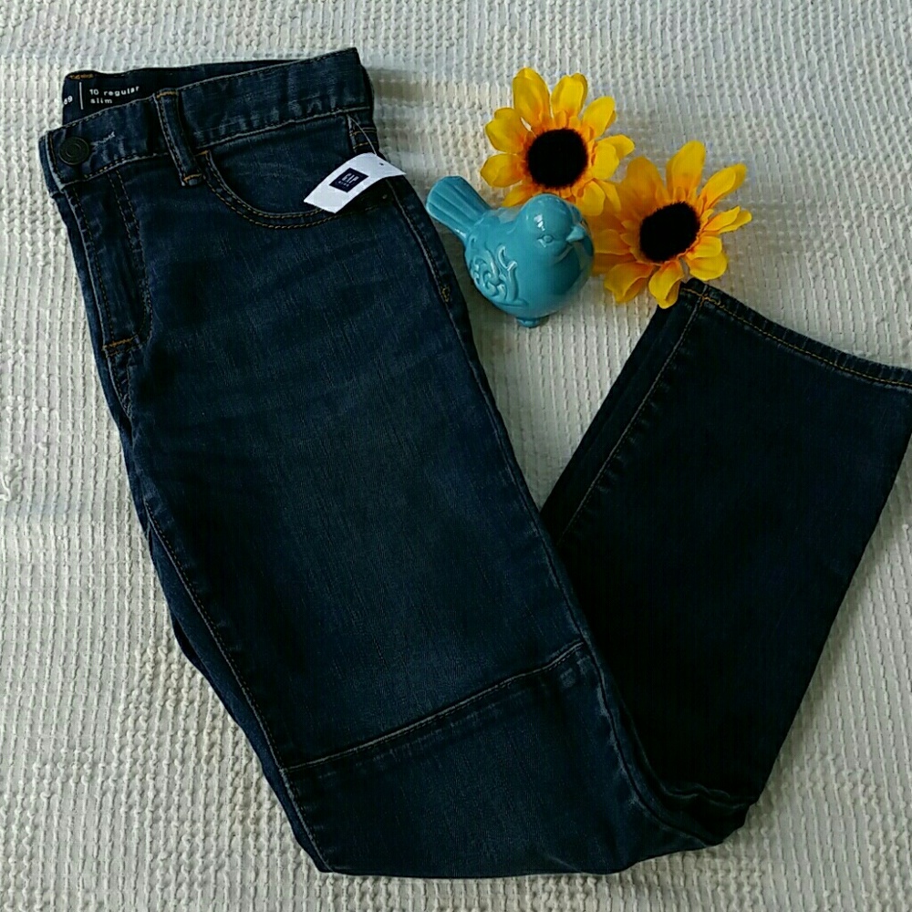 Girls Jeans Gap Kids size 10 regular slim denim