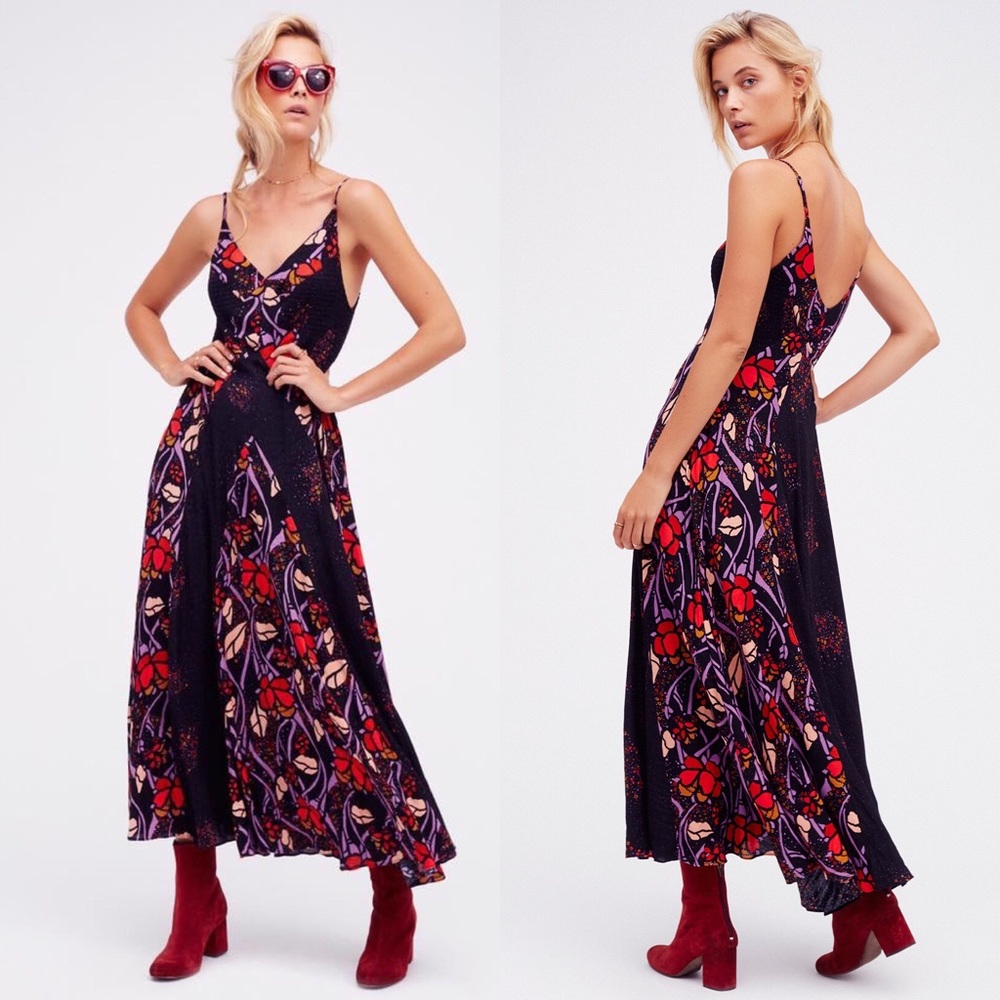 RARE-(BLUE) Free People- Zorah Maxi Dress in BLUE!