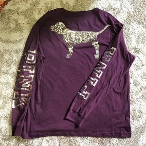 PINK sequin/ bling tee shirt