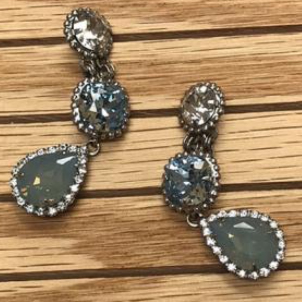 Sorrelli Three Stone "Ocean" Earring, NWT-Boutique - Picture 6 of 16