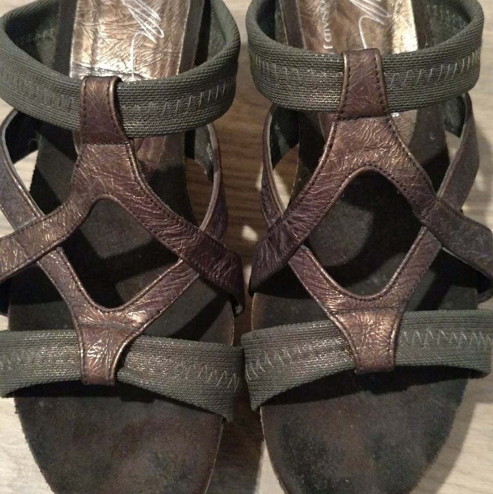 Donald Pliner wedge slides heels