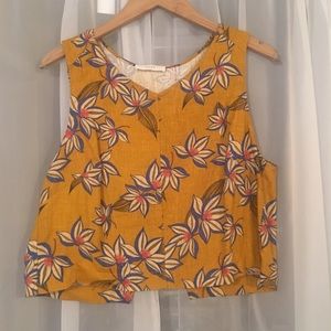 Foral print crop top