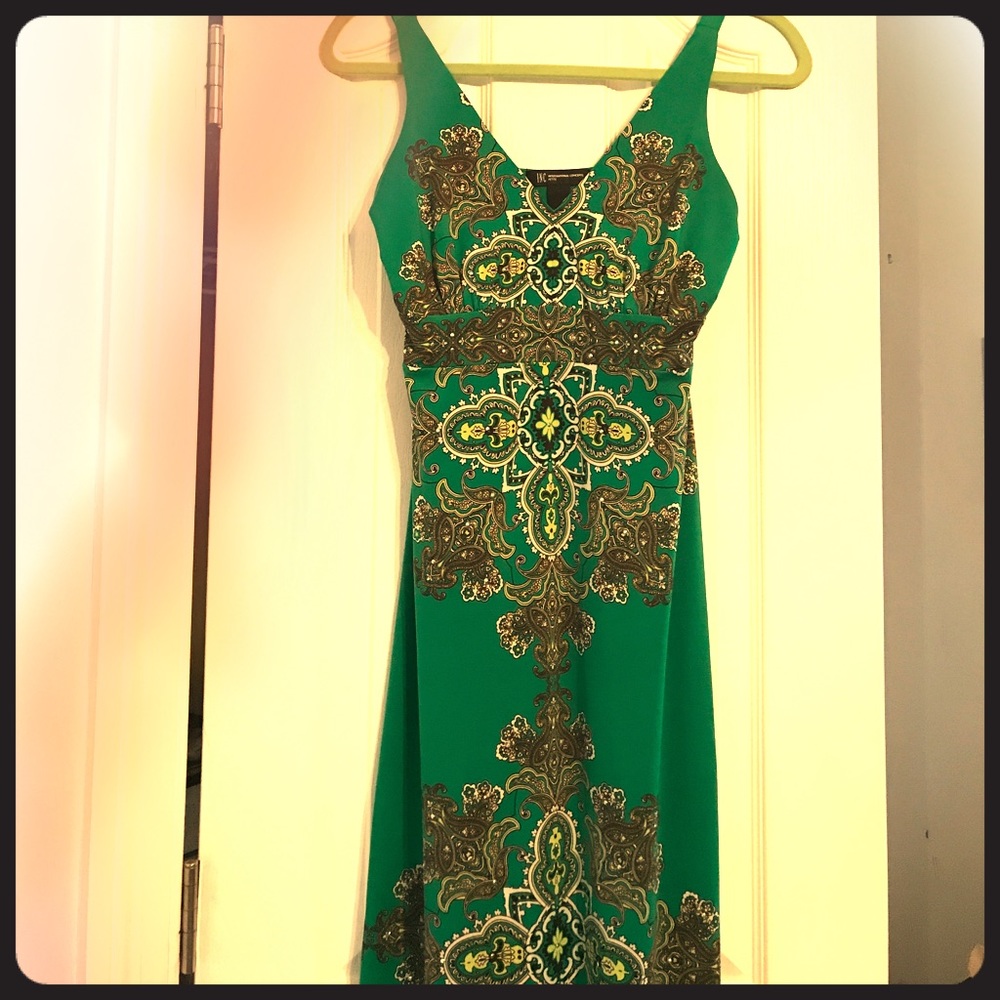 I.N.C. Semi-formal Green Floor Length Dress