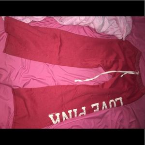 Red PINK sweats