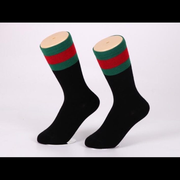 red and black gucci socks