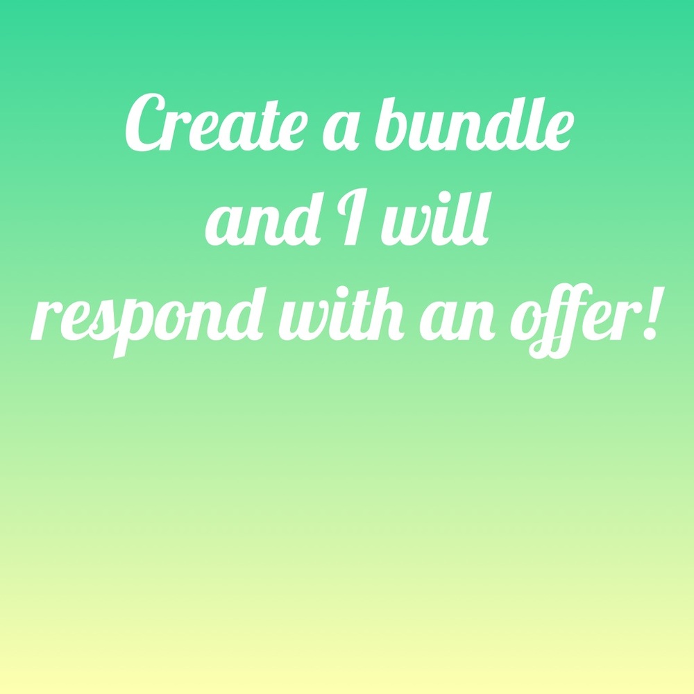 I love making offers on your bundles!
