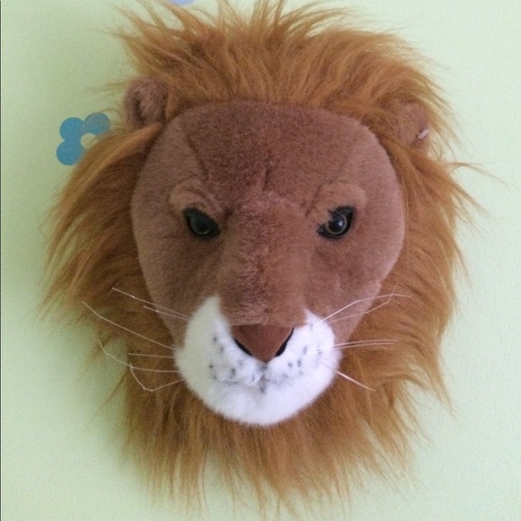 stuffed lion head