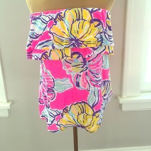 Lilly Pulitzer strapless tube top
