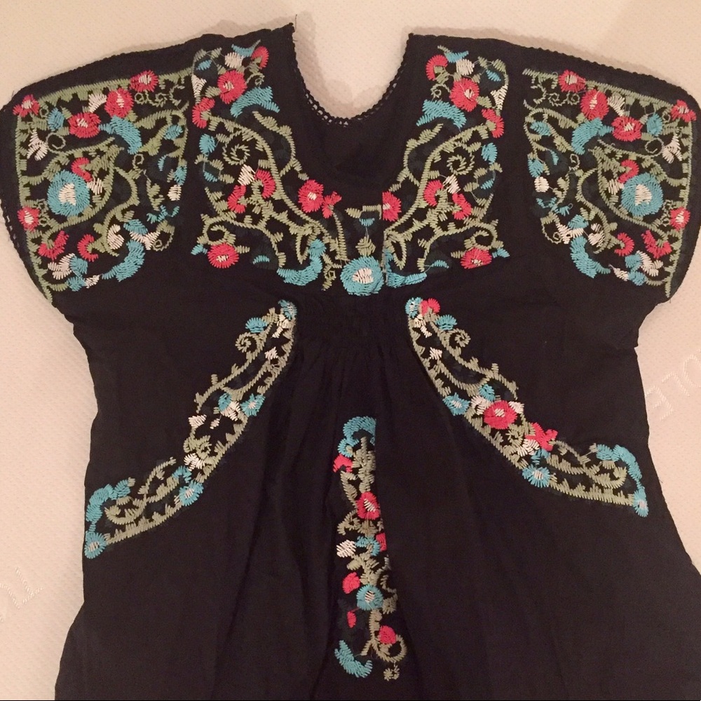 Mexican Embroidered Blouse