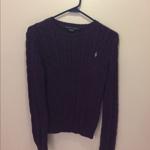 Ralph Lauren cableknit crewneck sweater