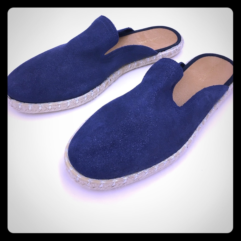 Maiden Lane Suede Espadrille Mule