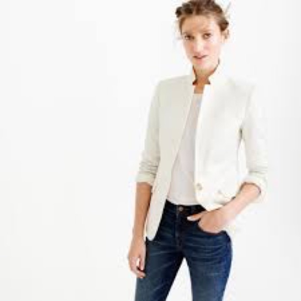 Shimmer Linen Regent Blazer J. Crew