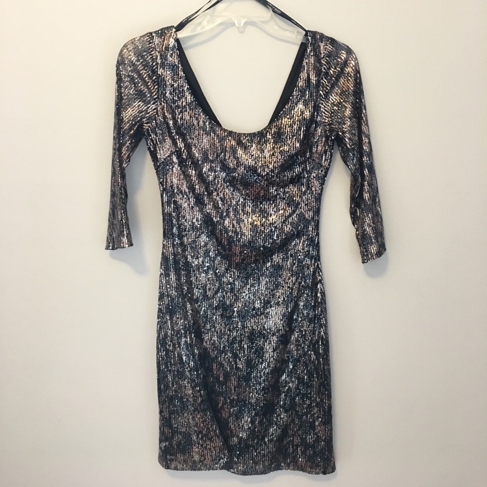 GUESS sequin mini length dress