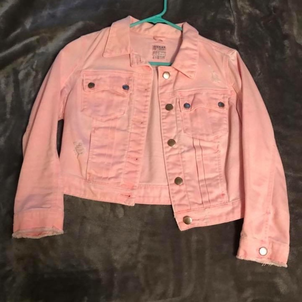 Pink jean jacket