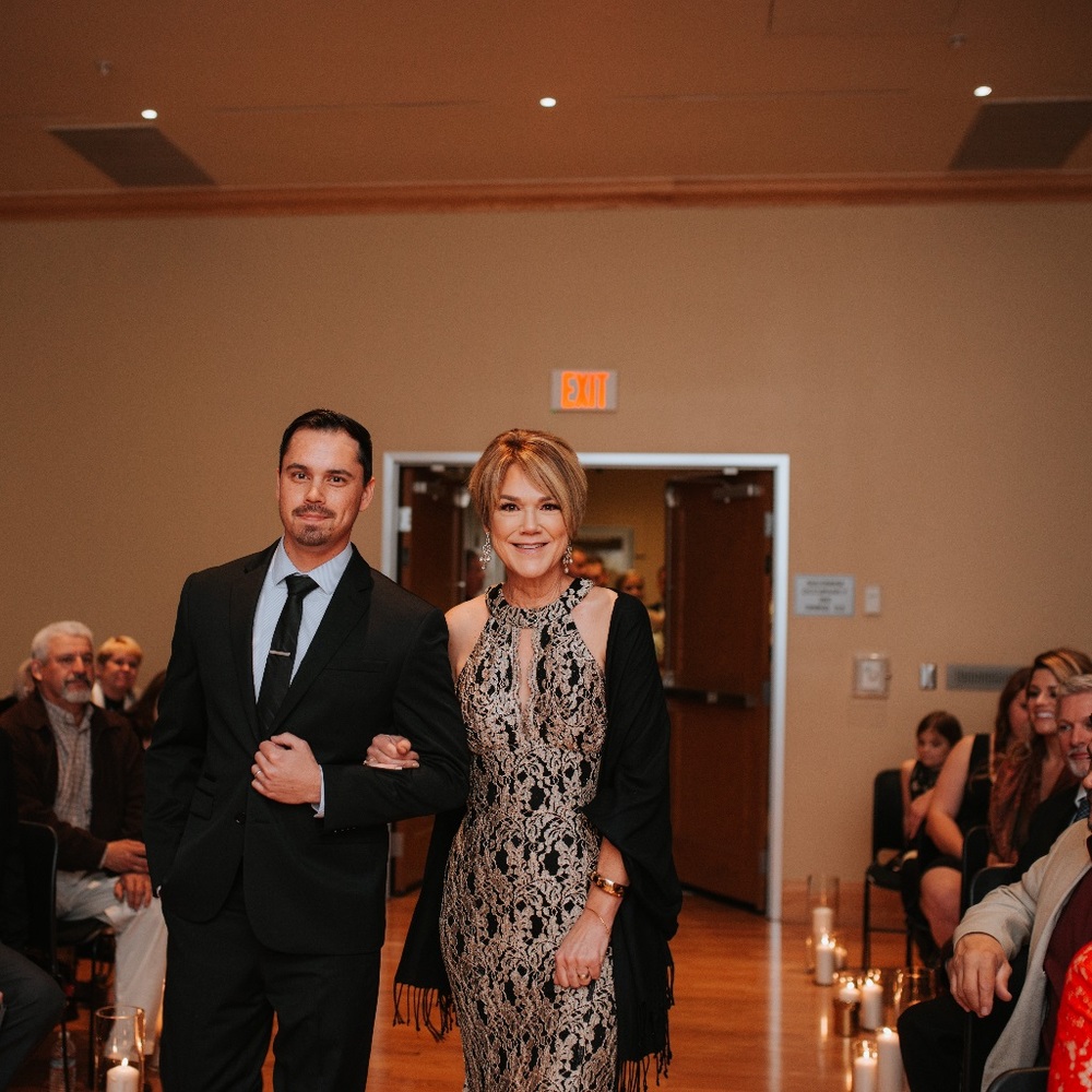Black and Gold Formal Gown