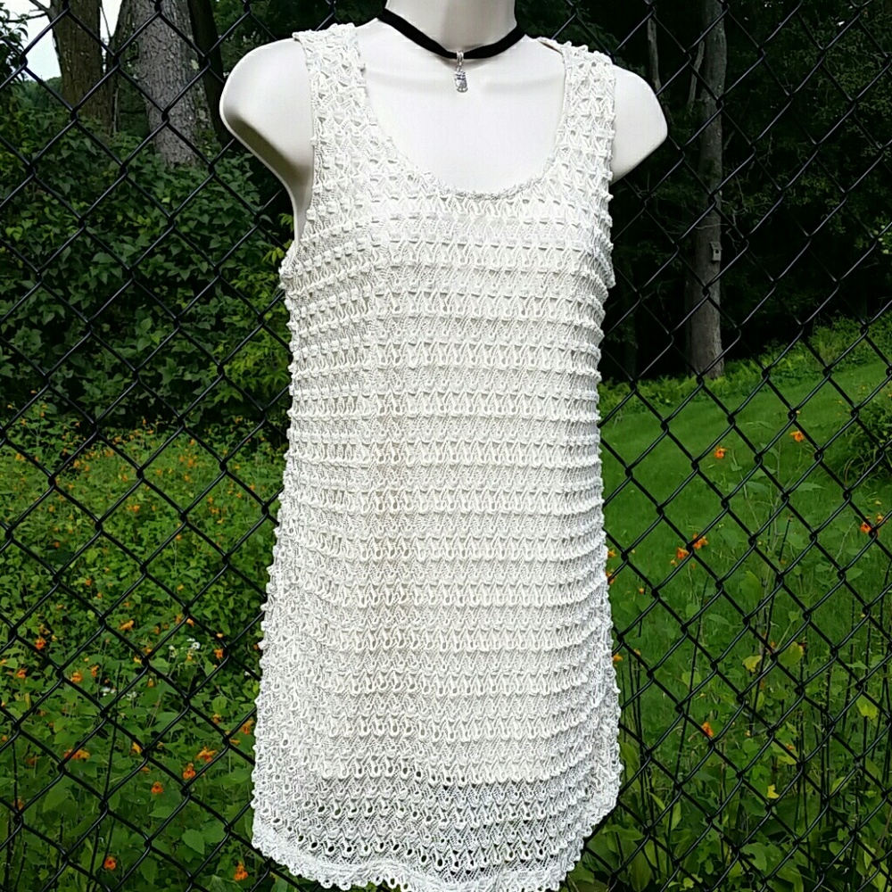 Womens size L Roz&Ali tank style mini-dress or top