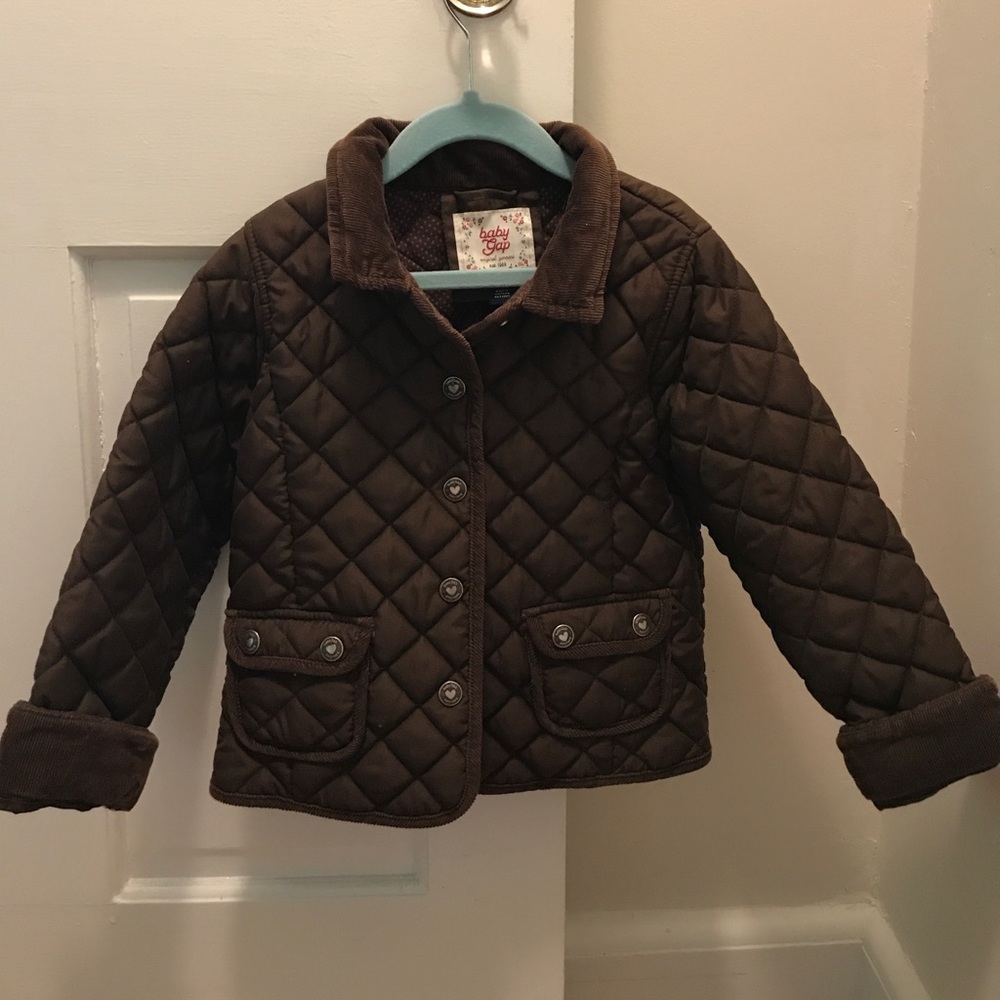 Baby Gap Brown quilted coat. 5t
