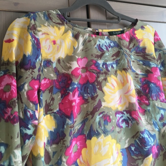 J. Crew Floral Print Blouse - Picture 3 of 6