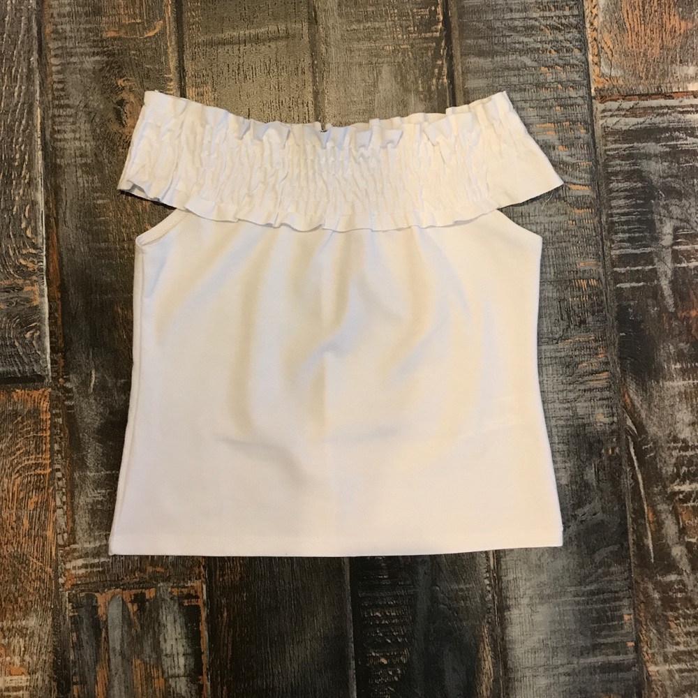 This season Zara off the shoulder crop top