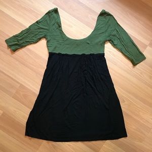 Velvet Torch double scoop half sleeve empire waist