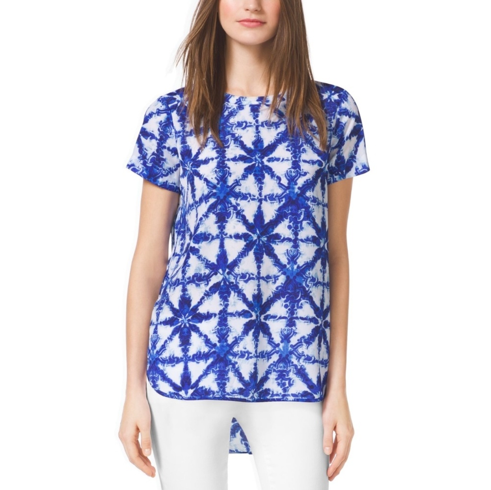 Michael Kors Tie-Dye Crepe Shirt