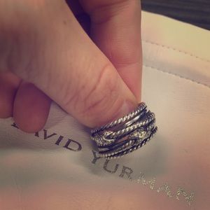 David Yurman Double X Crossover Ring